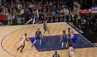 阿奴诺比投进全队第4记三分，尼克斯将分差缩小至10分